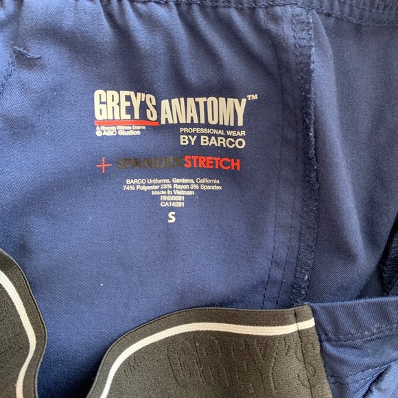 (2) Greys Anatomy Spandex-Stretch Kim scrub pants - Picture 3 of 5